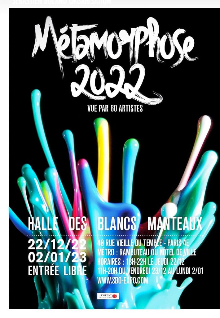 Prochaine expo du 22/12/2022 au 02/01/2023